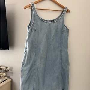 GAP Light Blue Denim Sleeveless Dress